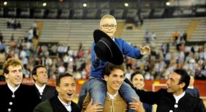 Adrián Hinojosa cuando se celebró el Festival Benéfico en Valencia